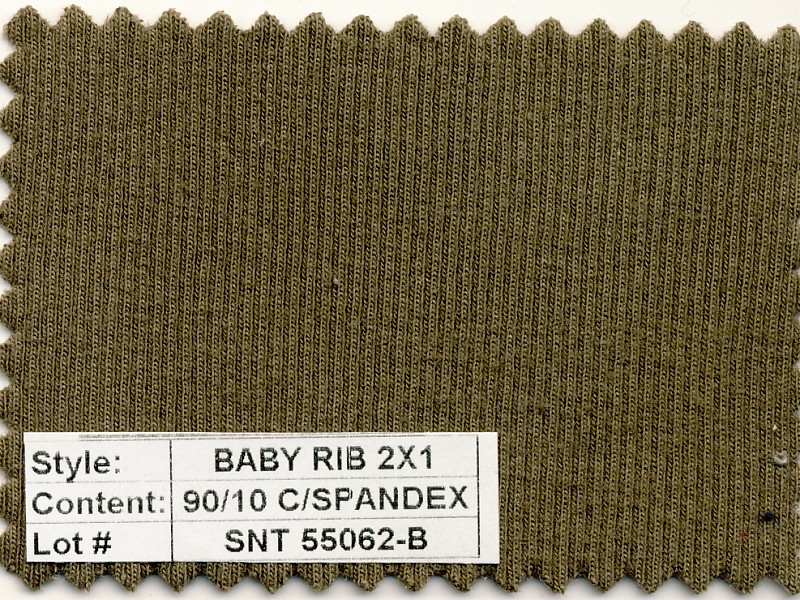 Baby Rib 2x1 Cotton Spandex